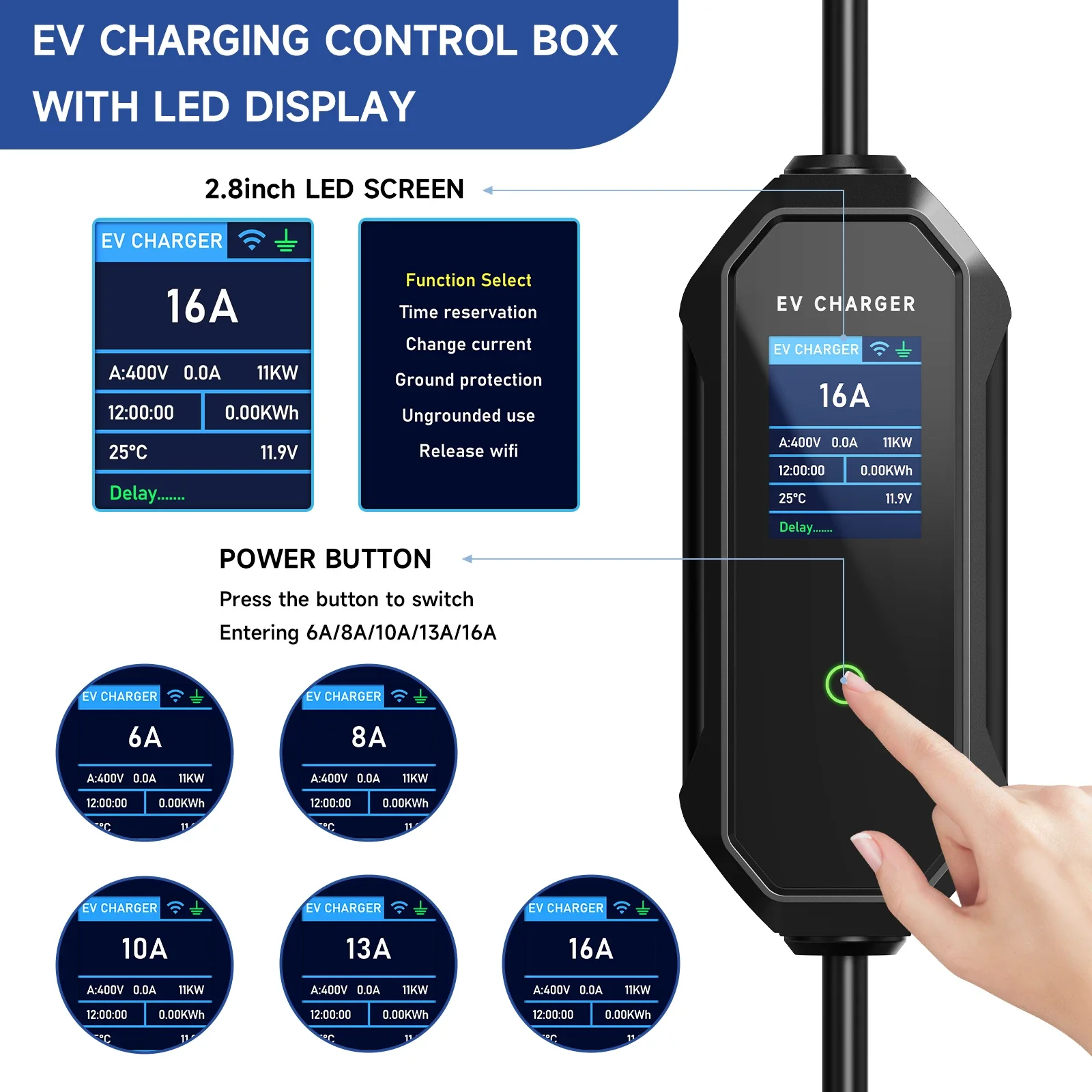 AFEEV Type 2 Portable EV Charg - Type 2 Portable Ev Charger 11Kw Cee ulasan dan harga